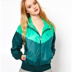 Womens Nike Windrunner Jacket Neptune Green
